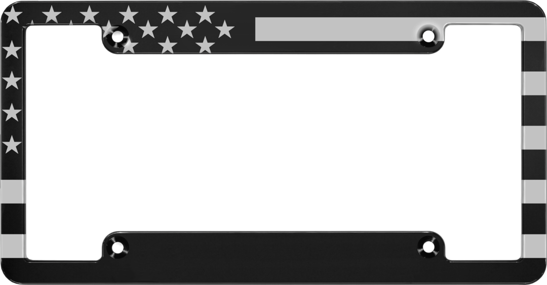 Custom made American Flag Aluminum Large License Plate Frames Best